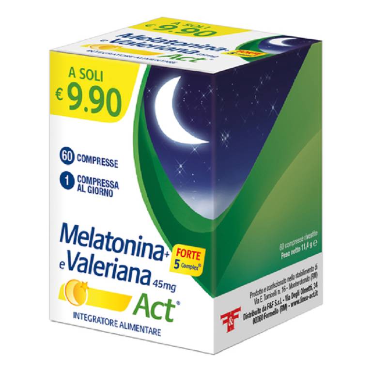 MELATONINA ACT 1MG+VAL+5C60CPR